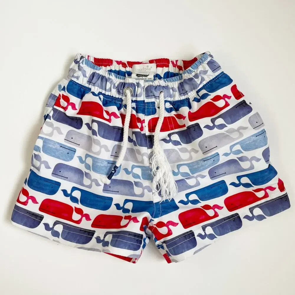 Mud Pie Whale Swim Trunks